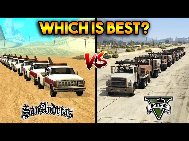 gta 5 tow truck vs gta san andreas tow truck : which is best?